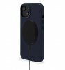 iPhone 14 Plus Case Leather Backcover Navy
