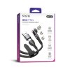 Cable 360 Pro USB-C/LIghtning/Micro-USB 1m Black