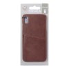iPhone Xr Case with a Card Slot Brown