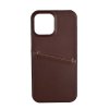 iPhone 13 Pro Max Case Backcover with Card Slot Brown