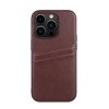 iPhone 14 Pro Case Backcover with Card Slots Brown