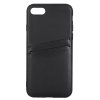 iPhone 7/8/SE Case Backcover with Card Slots Black