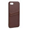 iPhone 7/8/SE Case Backcover with Card Slots Brown