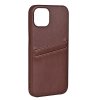 iPhone 12/iPhone 12 Pro Case Backcover with Card Slots Brown