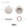 Case with Key Ring for AirTag Light Grey