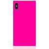 iPhone Xs Max Case Square Case Neon Pink