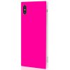 iPhone Xs Max Case Square Case Neon Pink