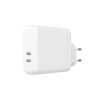 Charger 2xUSB-C PD 60W White