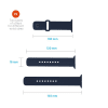 Apple Watch 44/45/46mm Band Silicone Sporty Strap Blue