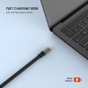 Utdragbar Cable USB-C 100W 1m Black