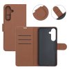 Samsung Galaxy S25 FE Cover with Card Slot Stand Function Brown
