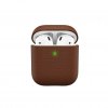 AirPods (1/2) Case PodSkinz Genuine leather Brown