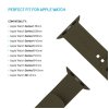 Apple Watch 38/40/41/42mm Band Silicone Sporty Strap Olive green