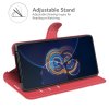 Asus Zenfone 8 Flip Cover Litchi Red