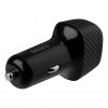Car Charger USB-A USB-C Fast Charging 36W Black