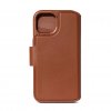iPhone 15 Plus Cover Leather Detachable Wallet Tan