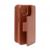 iPhone 15 Plus Cover Leather Detachable Wallet Tan