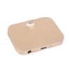 Docking station for iPhone Lightning connector Audio output Gold