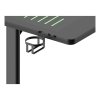 DT420 RGB Gaming Desk Tempered Glass Cable Management