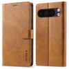 Google Pixel 9 Pro XL Cover with Card Slot Stand Function Light brown