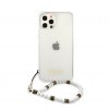 iPhone 12/iPhone 12 Pro Case Script & Pearls White Clear