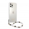 iPhone 12/iPhone 12 Pro Case Script & Pearls White Clear