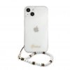 iPhone 13 Case Pearl Handle Script Logo White