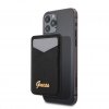 Magnetic card holder Metal Logo MagSafe Black