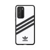 Huawei P40 Case OR 3 Stripes Snap Case White Black
