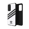 Huawei P40 Case OR 3 Stripes Snap Case White Black