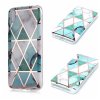 Huawei Y5 2019 Case Marble White Cyan