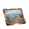 iPad 10.9 (gen 10)/iPad 11 (A16) Case Plasma Kickstand & Handstrap Orange Black