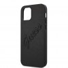 iPhone 12 Pro Max Case Saffiano Vintage Script Black