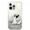 iPhone 13 Pro Max Case Liquid Glitter Silver