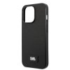 iPhone 13 Pro Case Saffiano Metal Plaque Black
