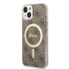 iPhone 13 Case 4G Pattern MagSafe Brown