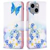 iPhone 14 Plus Cover Print Butterflies and Flowers