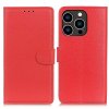 iPhone 14 Pro Cover Litchi Red