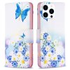 iPhone 14 Pro Cover Print Butterflies and Flowers