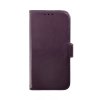 iPhone 14 Pro Cover Genuine Leather Card Slot Purple
