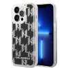 iPhone 14 Pro Case Liquid Glitter Monogram Black