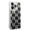 iPhone 14 Pro Case Liquid Glitter Monogram Black