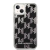 iPhone 14 Case Liquid Glitter Monogram Black