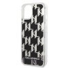 iPhone 14 Case Liquid Glitter Monogram Black
