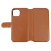 iPhone 15 Cover Detachable Wallet Case Brown
