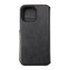 iPhone 15 Pro Max Cover Detachable Wallet Case Black