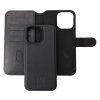 iPhone 15 Pro Max Cover Detachable Wallet Case Black