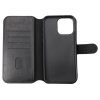 iPhone 15 Pro Max Cover Detachable Wallet Case Black