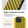iPhone 15 Pro Max Case Onyx Design Checkerboard Yellow