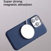 iPhone 15 Pro Case Litchi Pattern Series MagSafe Blue